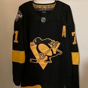 Evgeni Malkin 2019 Stadium Series Pittsburgh Penguins Jersey Adidas Size 52